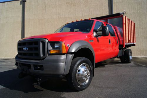 2005 ford f-450 quad cab - v10 - 4x4 - dump body-low miles-1 owner - no reserve!