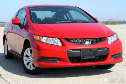 2012 honda civic lx coupe gas saver cd player abs one owner clean carfax