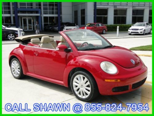 2008 vw new beetle convertible, red/tan,automatic,heated seats,go topless l@@k
