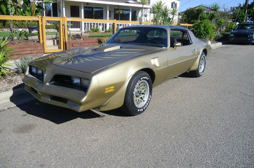 1978 trans am 6.6l solar gold ,t tops