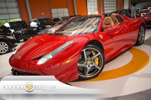 14 ferrari 458 italia spider f1 4k 1 owner navigation rearview camera