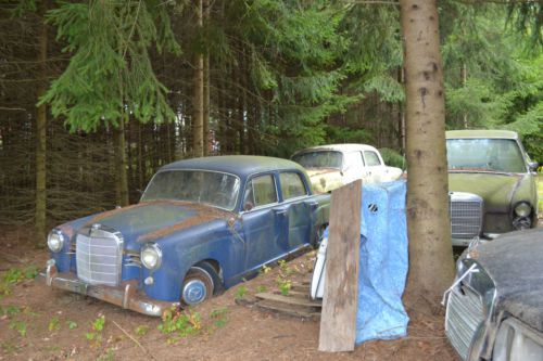 2 1957 W121 Mercedes Ponton Diesel sedans - Complete Cars need Restoration parts, image 2