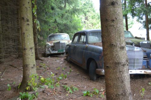 2 1957 W121 Mercedes Ponton Diesel sedans - Complete Cars need Restoration parts, image 5