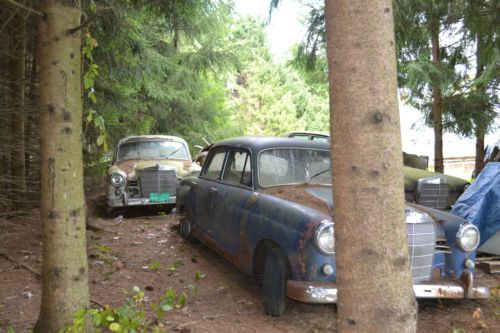 2 1957 W121 Mercedes Ponton Diesel sedans - Complete Cars need Restoration parts, image 6