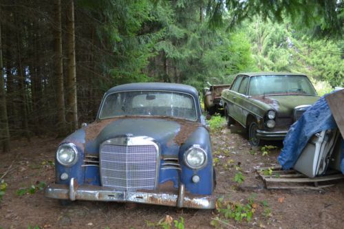 2 1957 W121 Mercedes Ponton Diesel sedans - Complete Cars need Restoration parts, image 7