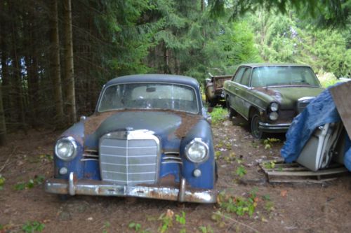 2 1957 W121 Mercedes Ponton Diesel sedans - Complete Cars need Restoration parts, image 8
