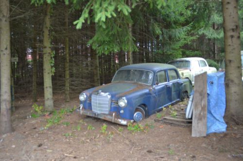 2 1957 W121 Mercedes Ponton Diesel sedans - Complete Cars need Restoration parts, image 10
