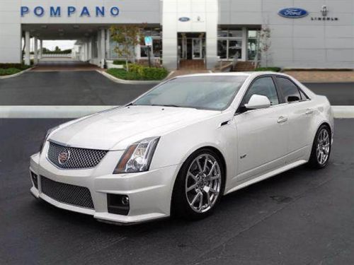 2011 sedan used v8 supercharged 6.2l 6-spd automatic rwd leather white