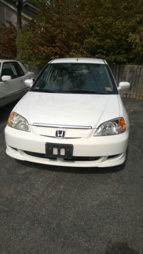 2003 civic hybrid white exceptional condition only 54,495 miles