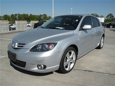 2004 mazda3 s wagon/hatchback  silver/black manual transmission