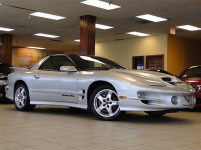 2002 trans am ws-6 ram air only 16k silver/ebony lthr 6spd hurst like new wow ~