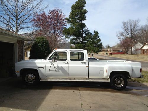 1984 gmc c3500 crew cab dually 6.2l diesel banks turbo