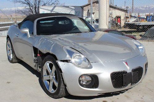 2008 pontiac soltice gxp convertible damaged rebuilder economical only 39k miles