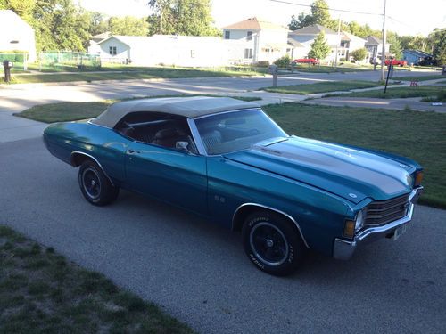 1972 big block chevelle convertible ss (clone)