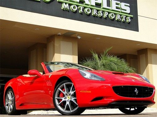 2011 ferrari california f1, rosso corsa, 20" diamond finished wheels