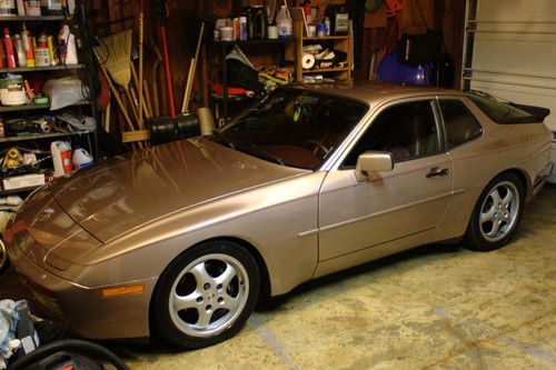 Rare 1987 porsche 944 turbo 63k miles ! rose gold w burgandy