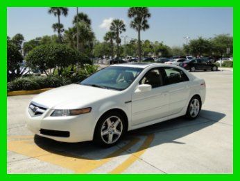 2005 acura tl,pearlwhite/tanleather,moonroof,heatedseats,mercedes-benz dealer!!!