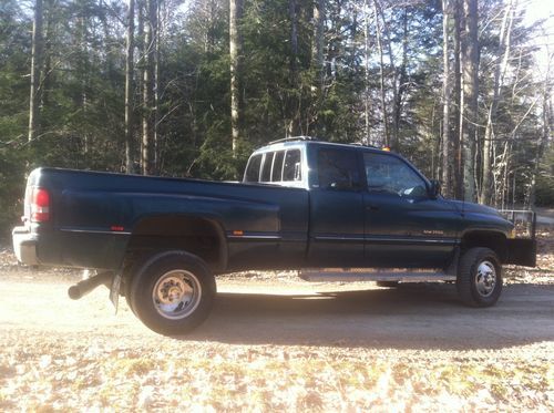 1997 dodge diesel dually 3500(1 ton) 4x4 slt laramie extended cab wvo work truck