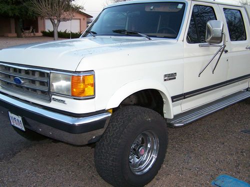 1990 ford f-350 xlt lariat crew cab pickup 4-door 7.3l turbo