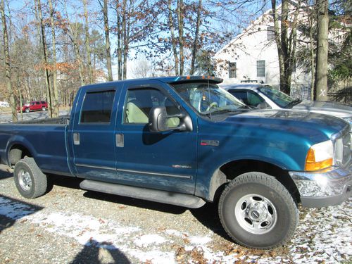 F350 2000, diesel, crew cab, 4x4, 154,800mi, blue ext, leather int, very clean