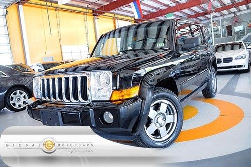 07 jeep commander sport 4wd heated-seats moonroof third-row pdc
