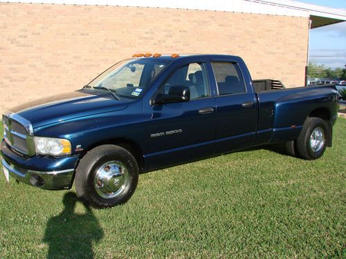 2005 dodge 3500 quad cab 5.9 cummins turbo diesel !!low miles!! no reserve!! drw