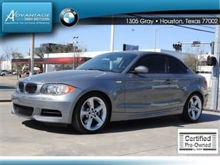 2009 bmw certified pre-owned 1 series 2dr cpe 135i