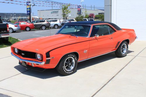 *** stunning *** 1969 "hugger orange" camaro ss !!!! *** x66 ***