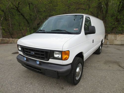 2006 ford e-350 cargo service van, turbo diesel, extended, inspected, 1 ton