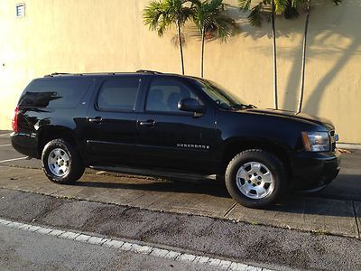 2007 black chevy suburban lt 2wd 1500 leather  -e85 ethanol flex fuel-