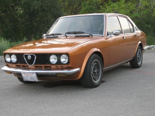 1979 alfa romeo alfetta sport 4 door sedan, 2000, iniezione, rare! no reserve!