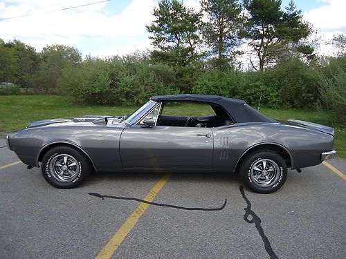 1967 pontiac firebird convertible 400/350 hp 4 speed frame off restored