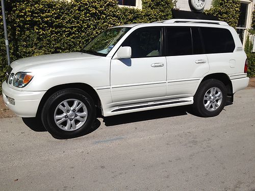 2005 lexus lx470 sand dollar pearl, touch screen navigation, lexus dvd player