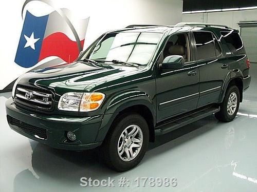 2003 toyota sequoia ltd 4x4 8-pass leather sunroof 67k texas direct auto