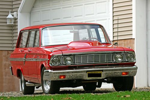 1964 ford fairlane 4 speed wagon thunderbolt style street-strip-show must see!