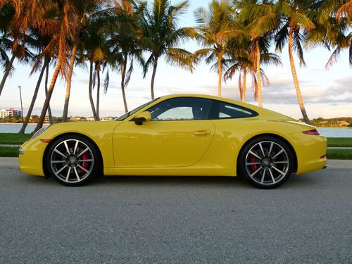 2013 porsche 911 carrera s 430hp power kit, racing yellow with black interior