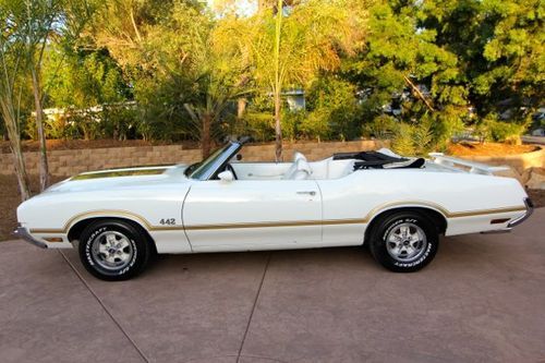 1971 oldsmobile cutlass 442 convertible 100% rust free california car $13,900