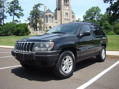 2003 jeep grand cherokee laredo i6 4x4 black on black clean no reserve !