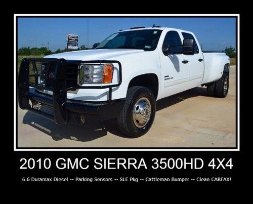 4x4 duramax diesel dualie -- parking sensors -- sle -- very nice -- clean carfax