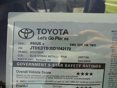 New 2013 Toyota Prius C for just $18,988 plus your get 0% for 60 months, US $18,988.00, image 15