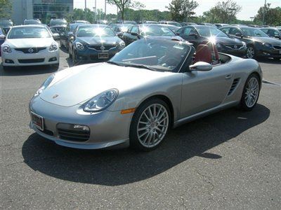 2008 boxter rs 60 spyder, 6 spd manual, silver/carrera red, 23084 miles