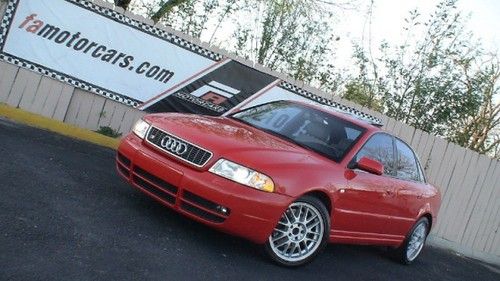 2000 audi s4 2.7l twin turbo, 6-speed manual, oz wheels, great color combo!