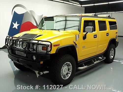 2004 hummer h2 adventure 4x4 sunroof nav dual dvd 84k texas direct auto