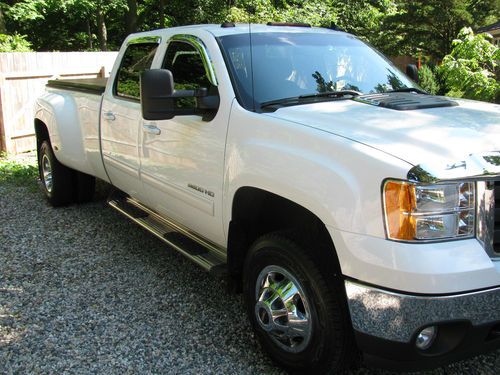 2011 4x4 gmc 3500 hd sierra slt drw with 5th wheel &amp; camp trailer towing