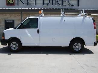 07 chevy work van adrian bin pkg ladder rack 80k mi 4.8 v8 net direct auto texas