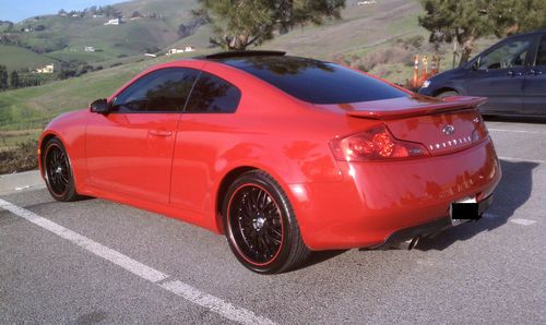 2006 laser red g35 coupe w/ luxury &amp; sport package