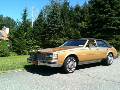 1985 cadillac seville 4-door 4.1l survivor classic with roadster vinyl top