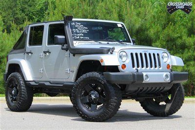 08 wrangler 18" xd rockstar rims mickey thompson baja  skyjacker nav snorkel