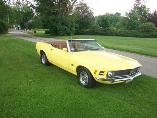 1970 ford mustang convertible 351c 4speed all original 1 of 32 motor/trans combo