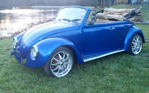 1776 motor, dodge viper blue, convertible, 18" wheels, leather, subwoofer, bug